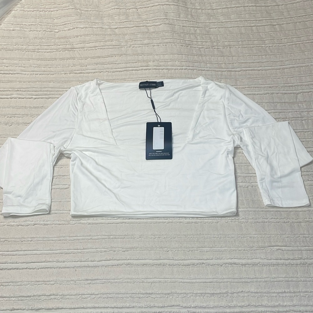 Pretty little things cropped long sleeve